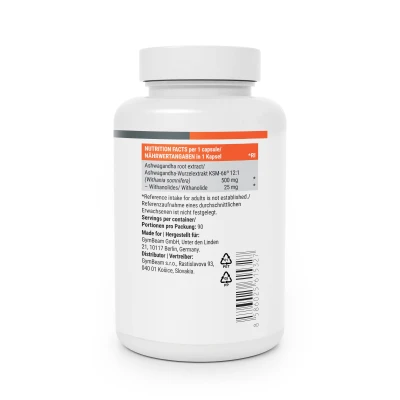 GymBeam Ashwagandha KSM-66 500mg 90 kaps.