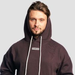 GymBeam Aura Hoodie Tee Brown