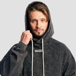 GymBeam Aura Hoodie Washed Black