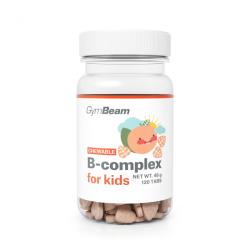 GymBeam B-komplex, tablety na cmúľanie pre deti 120 tab.