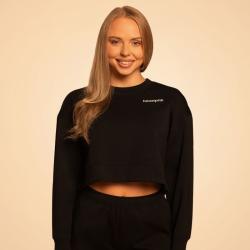 GymBeam BeastPink Dámská mikina Grace Black GymBeam BeastPink Dámská mikina Grace Black