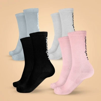GymBeam BeastPink Ponožky 3/4 4Pack GymBeam BeastPink Ponožky 3/4 4Pack