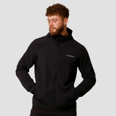 GymBeam Běžecká bunda Pulse Black