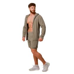 GymBeam Běžecká bunda Pulse Vetiver