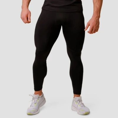 GymBeam Pulse Black pánské běžecké legíny