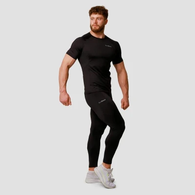 GymBeam Pulse Black pánské běžecké legíny