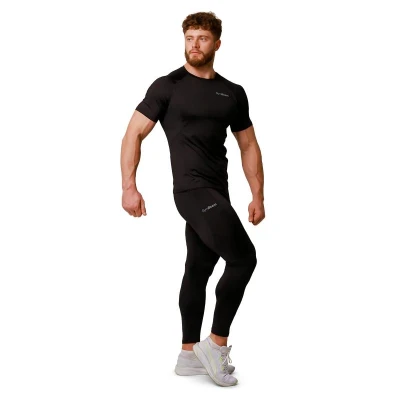 GymBeam Pulse Black pánské běžecké legíny