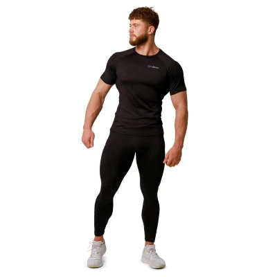 GymBeam Pulse Black pánské běžecké legíny