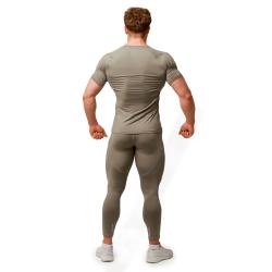 GymBeam Běžecké legíny Pulse Vetiver