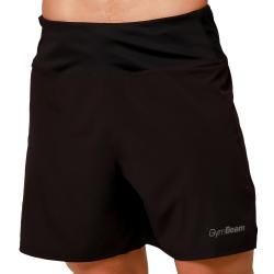 GymBeam Běžecké šortky 2in1 Pulse Black