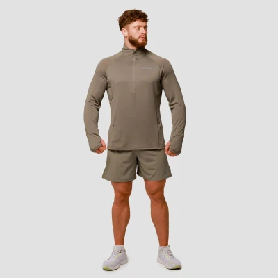GymBeam Pulse Vetiver pánské běžecké šortky 2v1