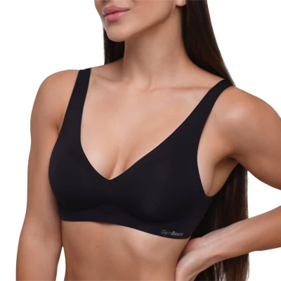 GymBeam Bezešvá podprsenka Black