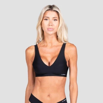 GymBeam Bezešvá podprsenka Comfy Black GymBeam Bezešvá podprsenka Comfy Black