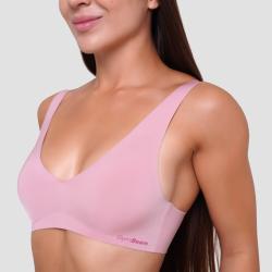 GymBeam Bezešvá podprsenka Dusty Rose