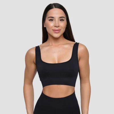 GymBeam Bezešvá sportovní podprsenka Lift Black GymBeam Bezešvá sportovní podprsenka Lift Black