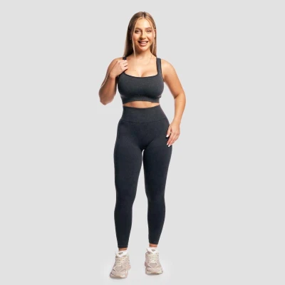 GymBeam Bezešvá sportovní podprsenka Lift Coal