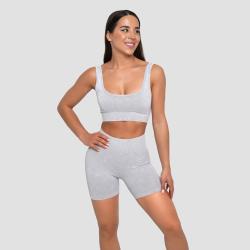 GymBeam Bezešvá sportovní podprsenka Lift Grey