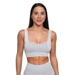 GymBeam Bezešvá sportovní podprsenka Lift Grey