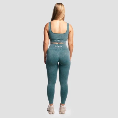 GymBeam Bezešvá sportovní podprsenka Lift Petrol