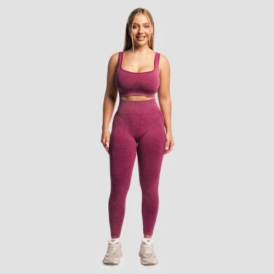 GymBeam Bezešvá sportovní podprsenka Lift Plum