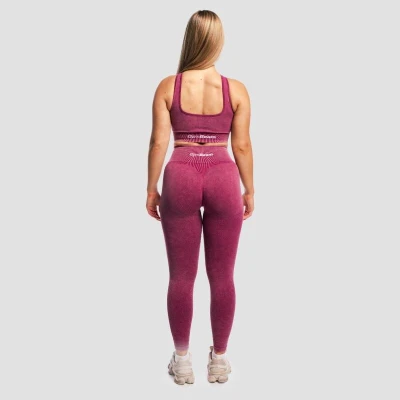 GymBeam Bezešvá sportovní podprsenka Lift Plum
