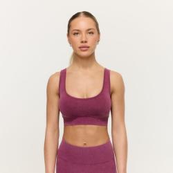 GymBeam Bezešvá sportovní podprsenka Lift Plum