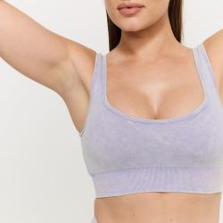 GymBeam Bezešvá sportovní podprsenka Lift Violet