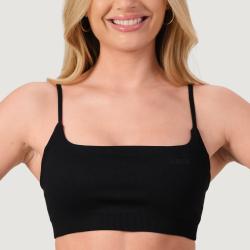 GymBeam Bezešvá sportovní podprsenka NEO Black
