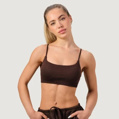 GymBeam Bezešvá sportovní podprsenka NEO Mocha GymBeam Bezešvá sportovní podprsenka NEO Mocha