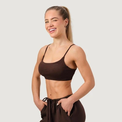 GymBeam Bezešvá sportovní podprsenka NEO Mocha