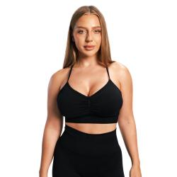 GymBeam Bezešvá sportovní podprsenka Sculpt Black