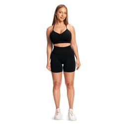 GymBeam Bezešvá sportovní podprsenka Sculpt Black