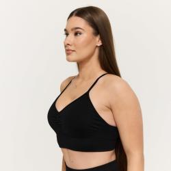GymBeam Bezešvá sportovní podprsenka Sculpt Black