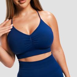 GymBeam Bezešvá sportovní podprsenka Sculpt Navy