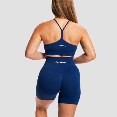 GymBeam Bezešvá sportovní podprsenka Sculpt Navy