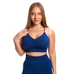 GymBeam Bezešvá sportovní podprsenka Sculpt Navy
