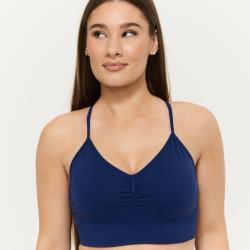 GymBeam Bezešvá sportovní podprsenka Sculpt Navy