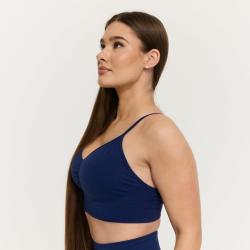 GymBeam Bezešvá sportovní podprsenka Sculpt Navy