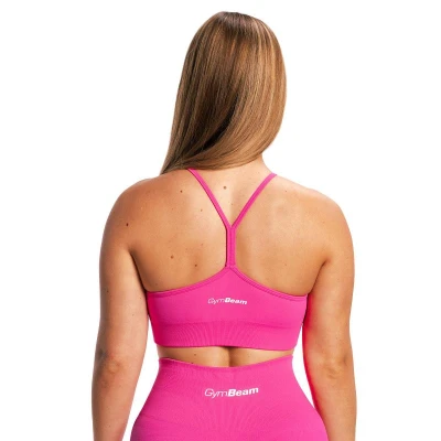 GymBeam Bezešvá sportovní podprsenka Sculpt Rose