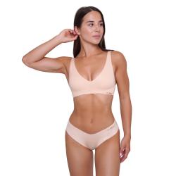 GymBeam Bezešvé kalhotky Classic 3Pack Beige