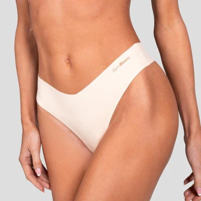 GymBeam Bezešvé kalhotky Comfy 3Pack Beige