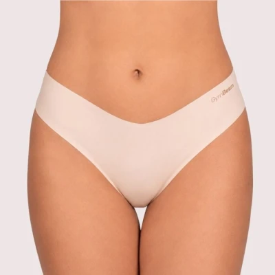 GymBeam Bezešvé kalhotky Comfy 3Pack Beige