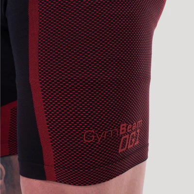 GymBeam Bezešvé šortky OG1 Black/Red