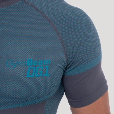 GymBeam Bezešvé tričko OG1 Grey/Blue