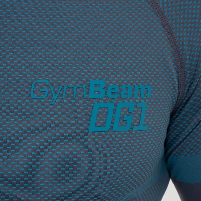 GymBeam Bezešvé tričko s dlouhým rukávem OG1 Grey/Blue