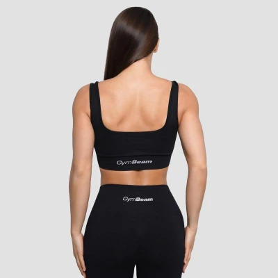 GymBeam Bezešvá sportovní podprsenka Lift Black
