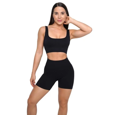 GymBeam Bezešvá sportovní podprsenka Lift Black