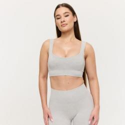 GymBeam Bezešvá sportovní podprsenka Lift Grey