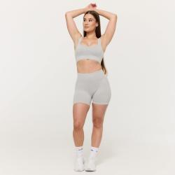 GymBeam Bezešvá sportovní podprsenka Lift Grey
