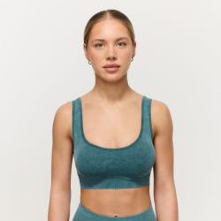 GymBeam Bezešvá sportovní podprsenka Lift Petrol